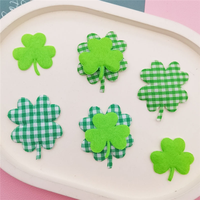 fabric shamrock  ultrasonic embossed accessories