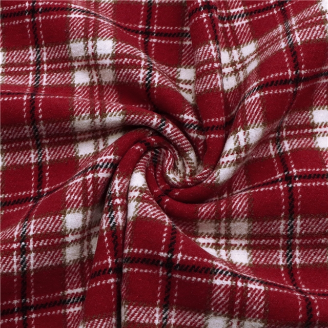 woolen grid woolen fabric red,50*148cm(19.7*58.3