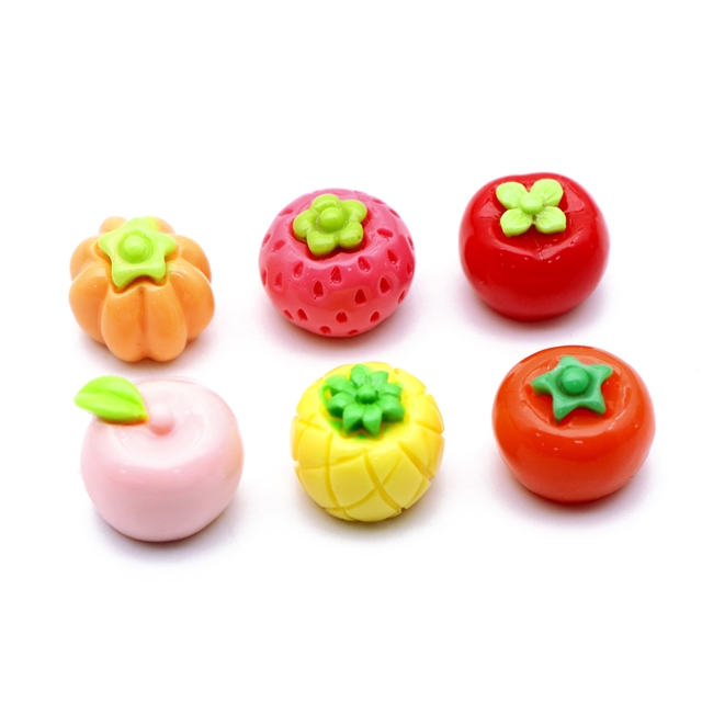resin simulated food toys fruits and vegetables 3d resin accessories