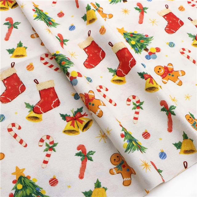 christmas 100% cotton flannel digital printed fabric 1#,50*145cm(19.7*57.1