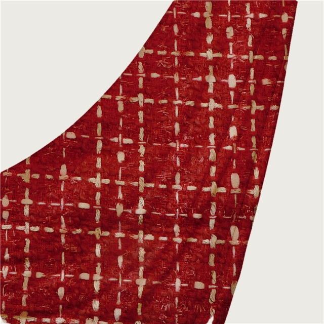 woolen bright silk woven small fragrant fabric
