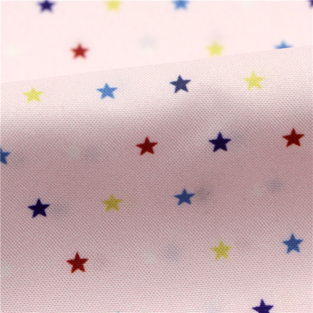 plain colored star polyester fabric