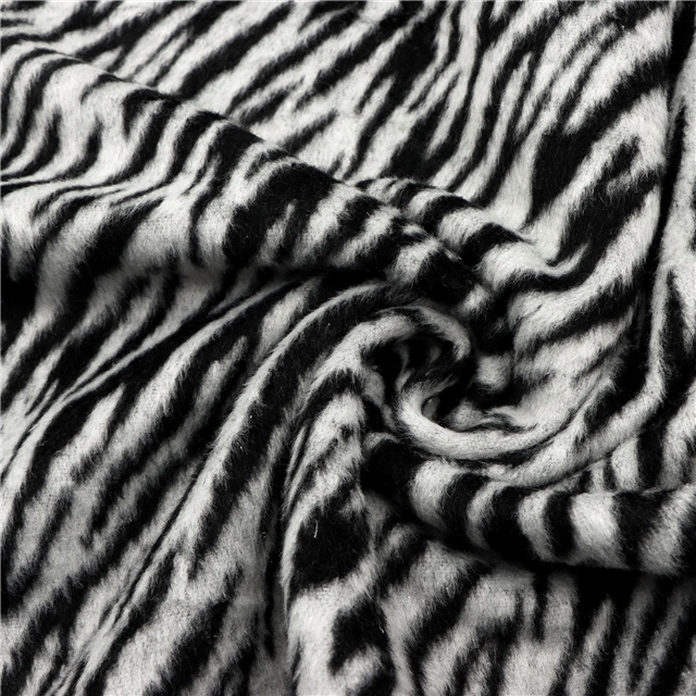zebra patterned velvet fabric