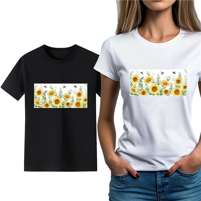 cotton Iron On Transfer Stickers and T-shirts