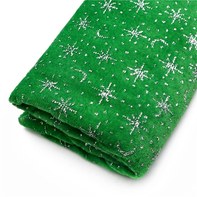 glitter star moon velvet fabric black,50*150cm(19.7*59.1