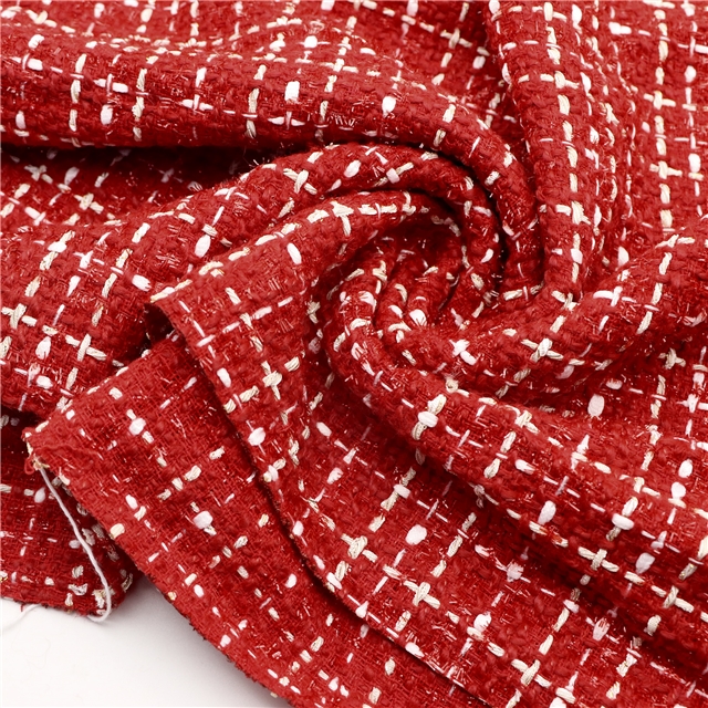 woolen bright silk woven small fragrant fabric