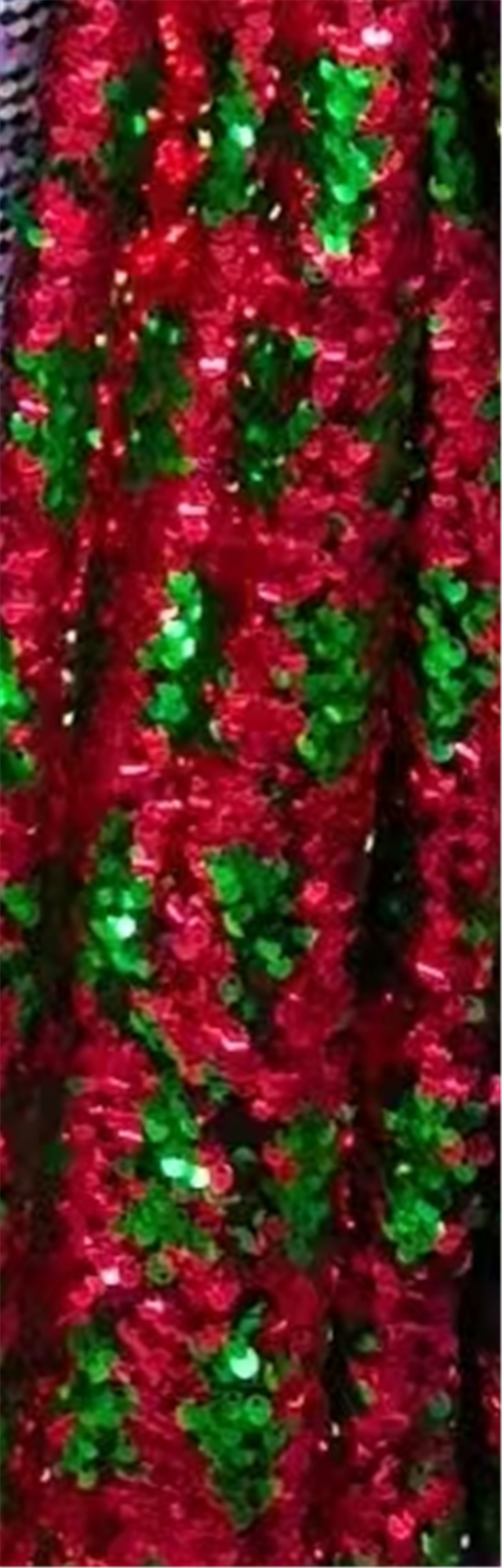 christmas tree sequins fabric