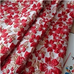 woven gold relief foam three-dimensional bauhinia jacquard fabric