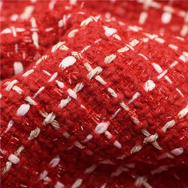 woolen bright silk woven small fragrant fabric