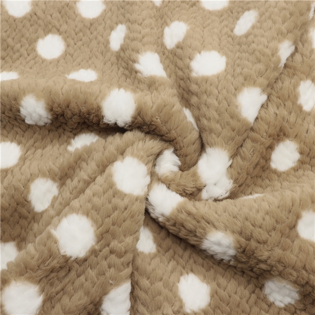 rabbit hair wheat ear dots velvet fabric