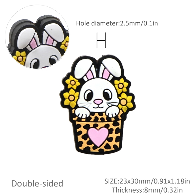 silicone easter series silicone bead