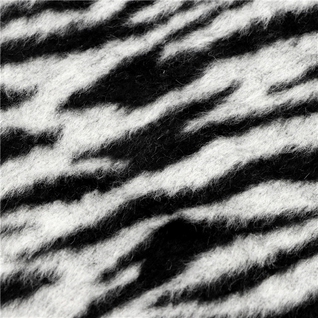zebra patterned velvet fabric