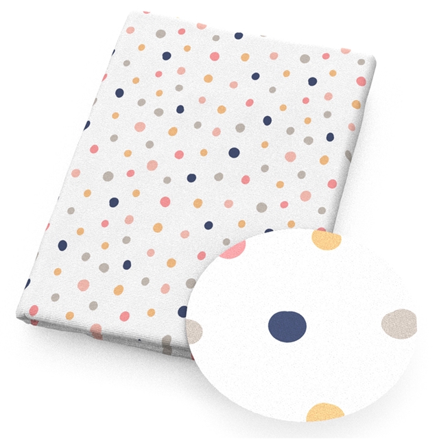 polyester cotton geometric flower series polyester cotton fabric set (12 pcs/set)