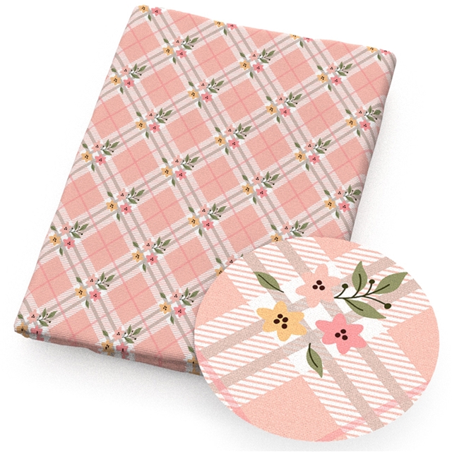 polyester cotton geometric flower series polyester cotton fabric set (12 pcs/set)