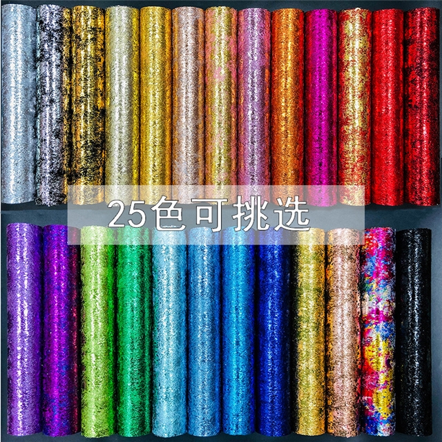 polyester fiber hot stamping random patterned mesh roll