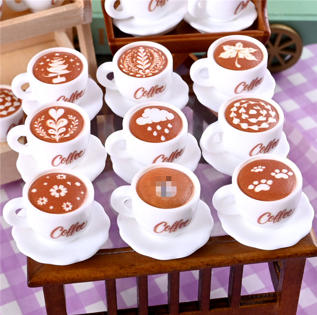 resin simulation coffee 3d resin accessories