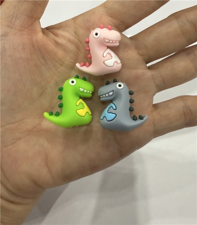 silicone three-dimensional dinosaurs silicone bead