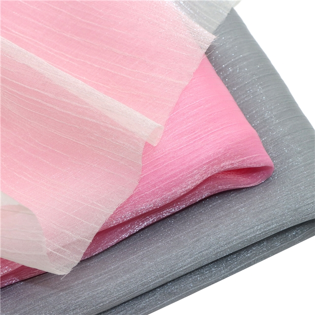 plain flash organza fabric