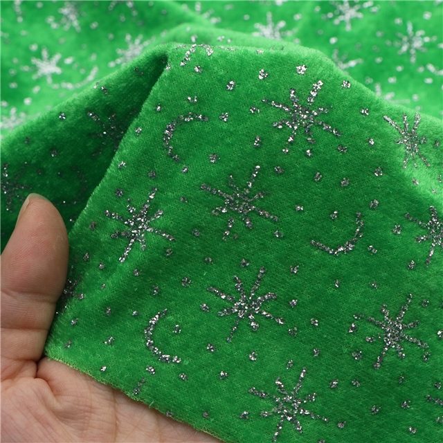 glitter star moon velvet fabric black,50*150cm(19.7*59.1