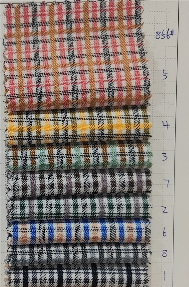 yarn dyed checkered fabric