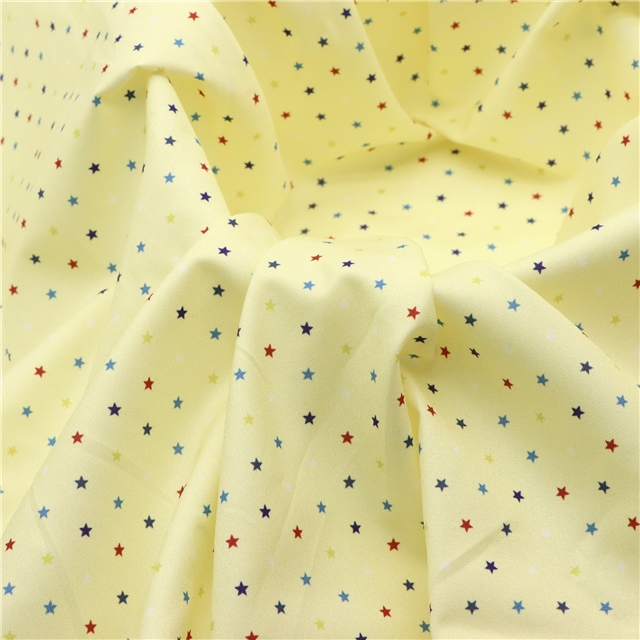 plain colored star polyester fabric