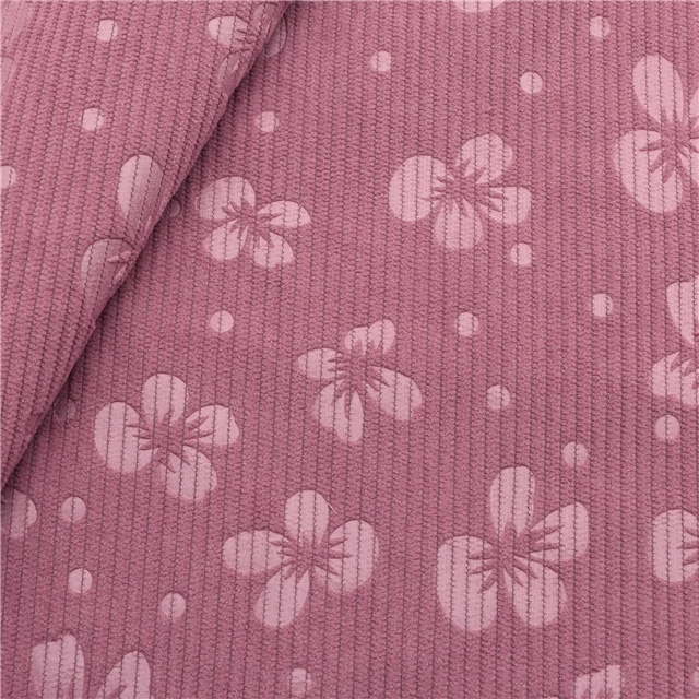 plain embossed corduroy fabric pink,50*150cm(19.7*59.1