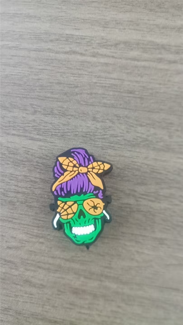 silicone halloween skull silicone bead