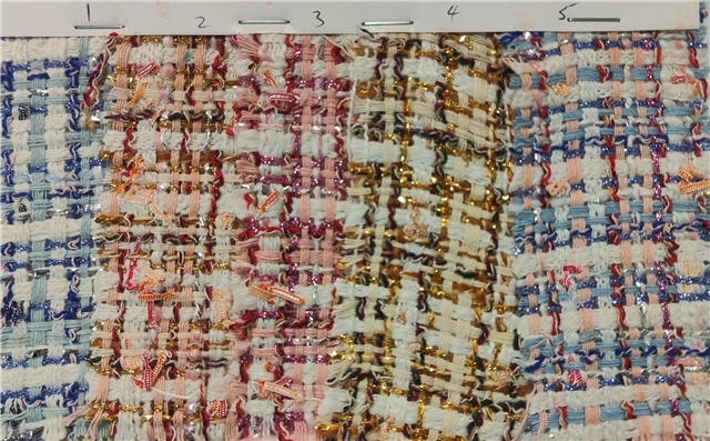 woolen bright silk woven small fragrant fabric