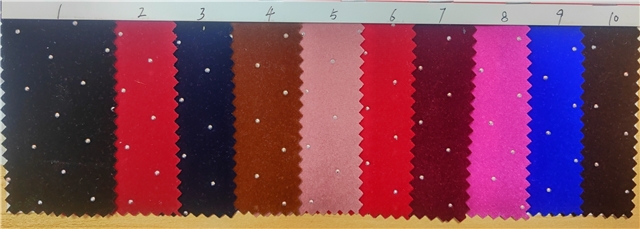 synthetic leather plain hot pressed diamond suede faux leather 
