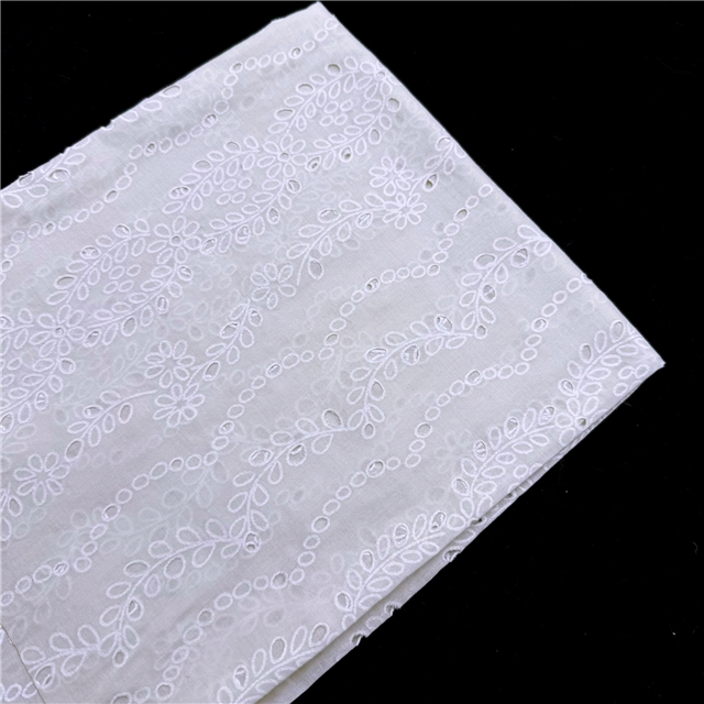 offset printed flower hollow fabric