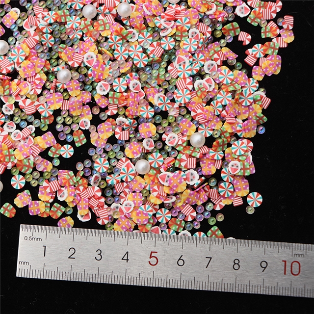 colorful bubble beads christmas soft ceramic nail packaging filler