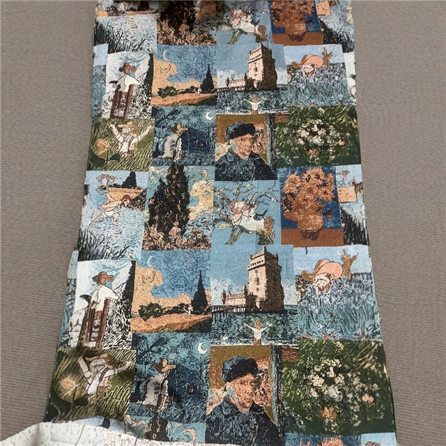van gogh jigsaw puzzle oil painting style jacquard fabric