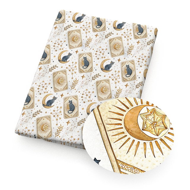 polyester cotton cat series polyester cotton fabric set (10 pcs/set)