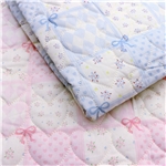 floral heart quilted checkered printed cotton cloth