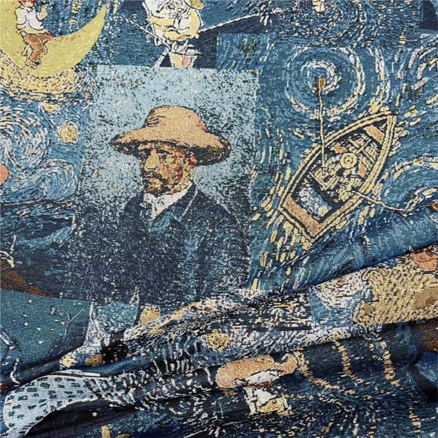 van gogh jigsaw puzzle oil painting style jacquard fabric