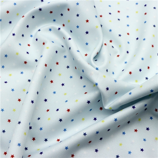 plain colored star polyester fabric
