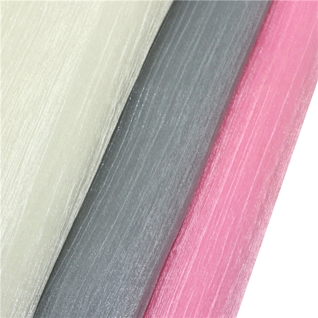 plain flash organza fabric