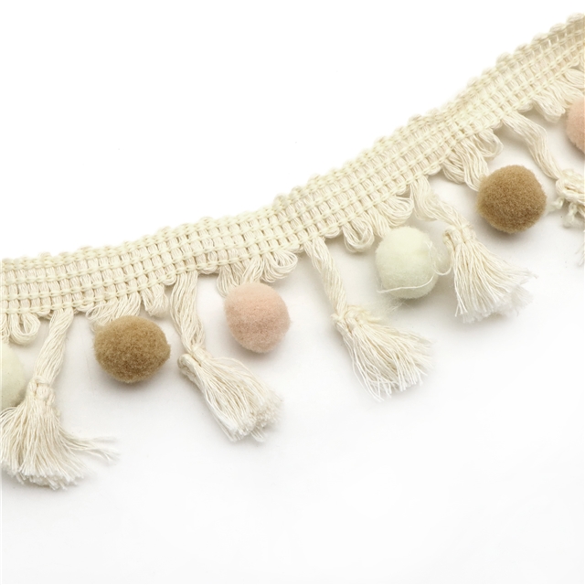 polyester colored ball lace 11#,1m