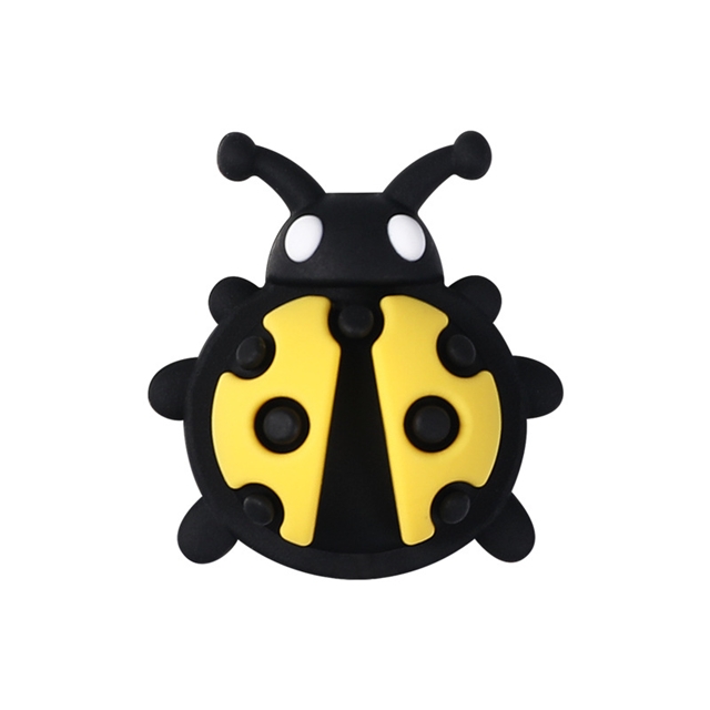silicone 3d ladybug silicone beads