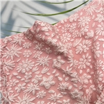 3d flower relief bubble jacquard fabric