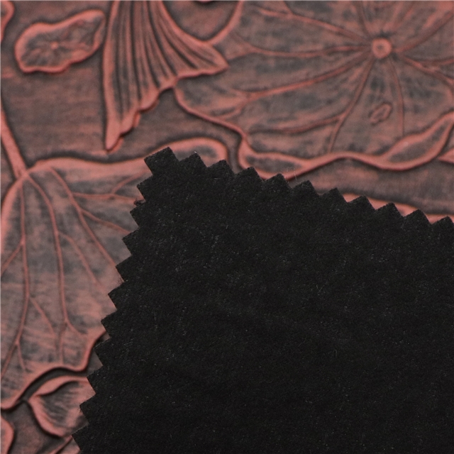 synthetic leather bump texture lotus flower fish rubbing faux leather