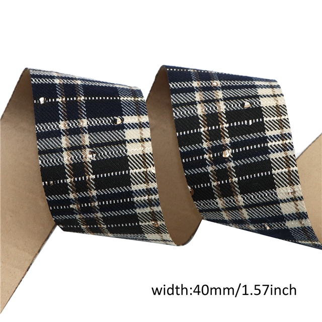 single grating ribbon navy blue,40mm(1.6