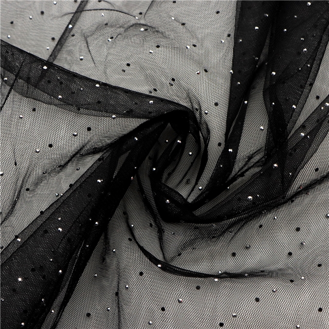 hot diamond mesh gauze black,50*160cm(19.7*63