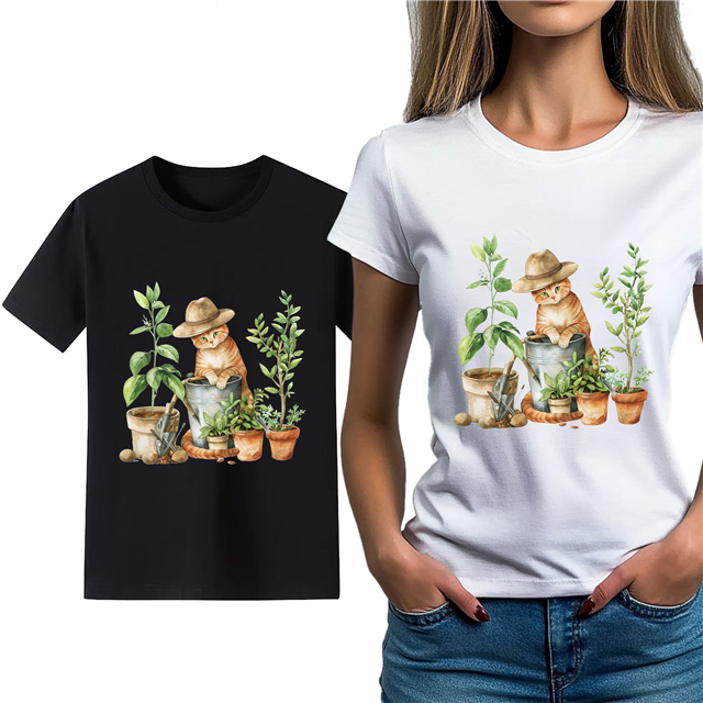 cotton Iron On Transfer Stickers and T-shirts