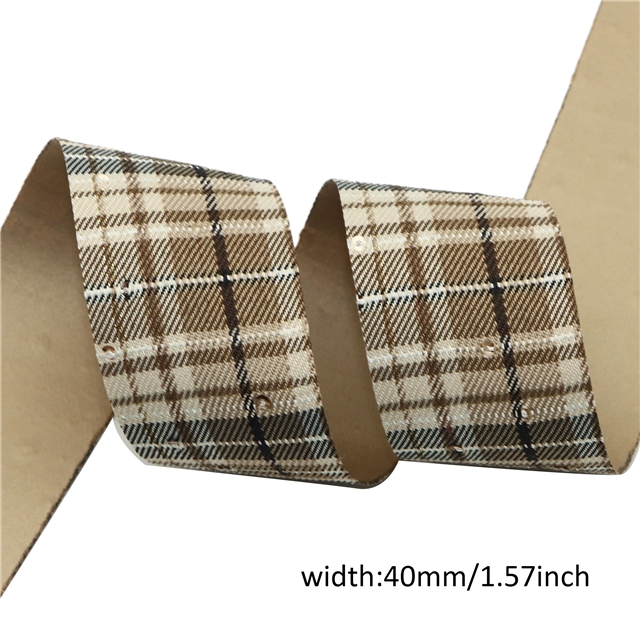 single grating ribbon khaki,40mm(1.6