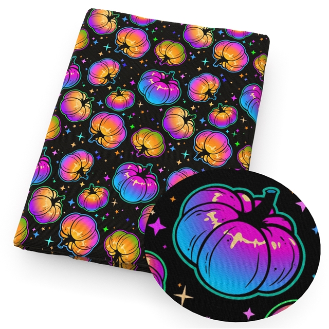 polyester cotton halloween series polyester cotton fabric set (4 pcs/set) polyester cotton fabric,50*45cm(19.7*17.7