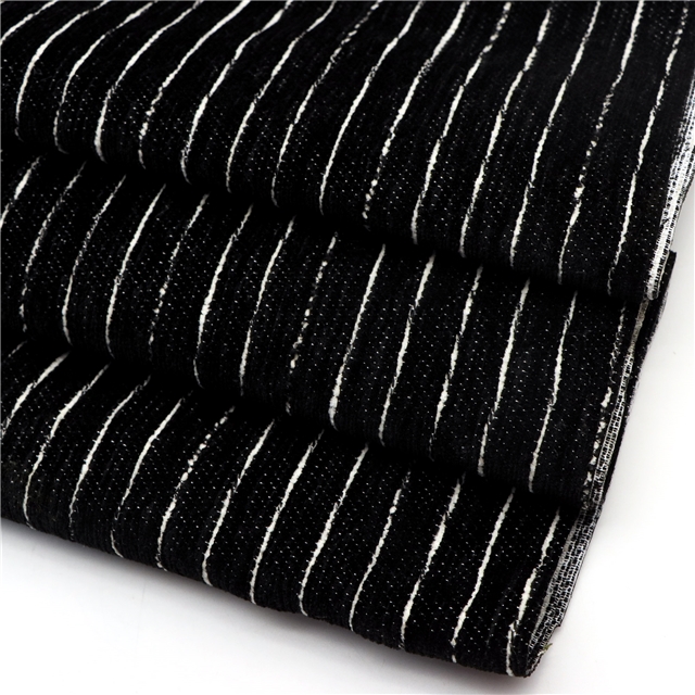 striped chenille fabric