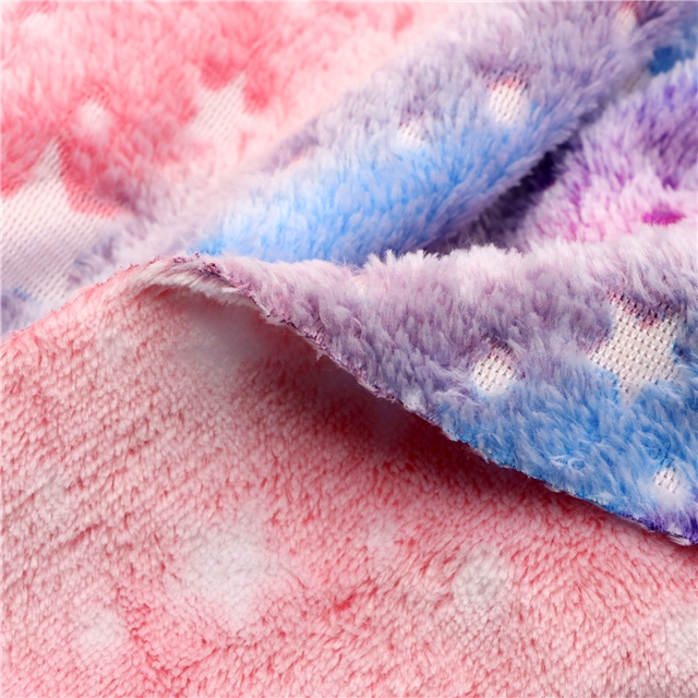 rainbow series printed glow in the dark velvet fabric