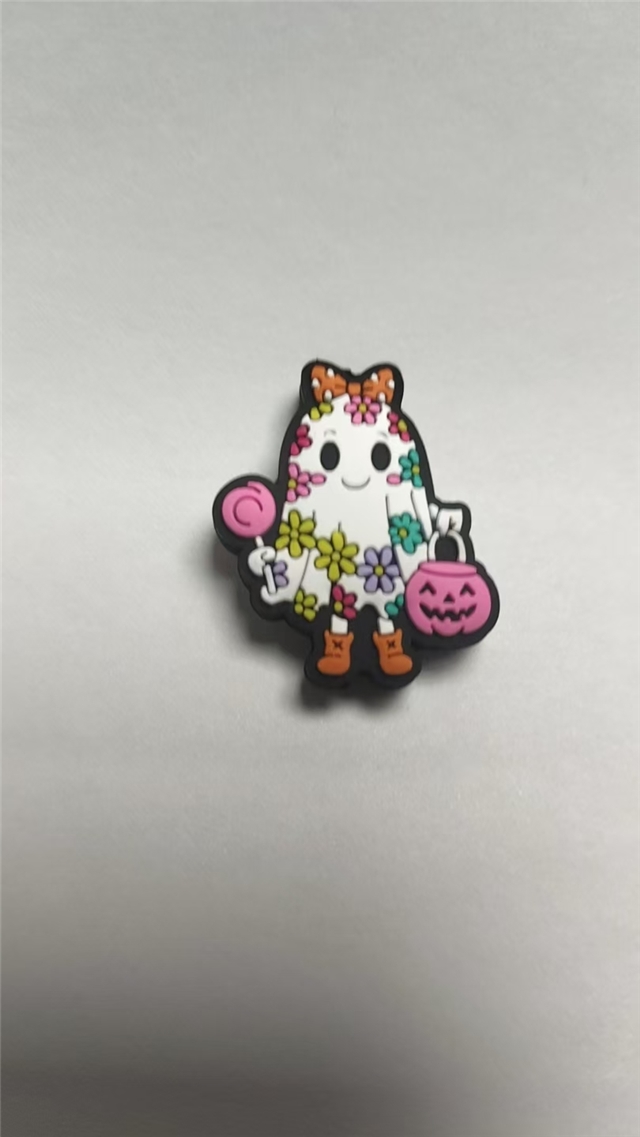 silicone halloween ghost silicone bead