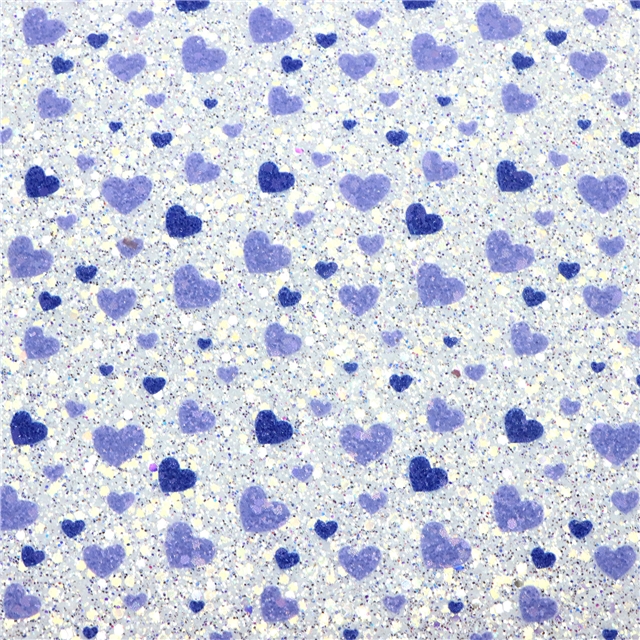 synthetic leather heart chunky glitter big small sequins mixed faux leather